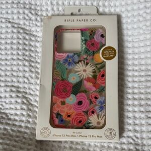 Rifle Paper Co. Floral iPhone 13/12 Pro Max Case - Pink and Green